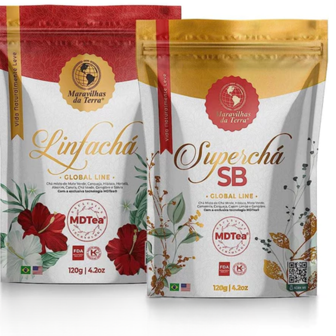 Kit 2 Chás Maravilhas da Terra SB Linfa