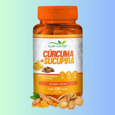 Cúrcuma Com Sucupira 120 Cápsulas de 500 mg