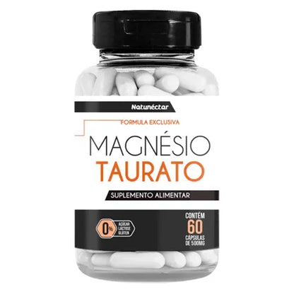 Magnésio Taurato Natural 120 Capsulas 500mg