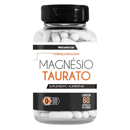 Magnésio Taurato Natural 120 Capsulas 500mg