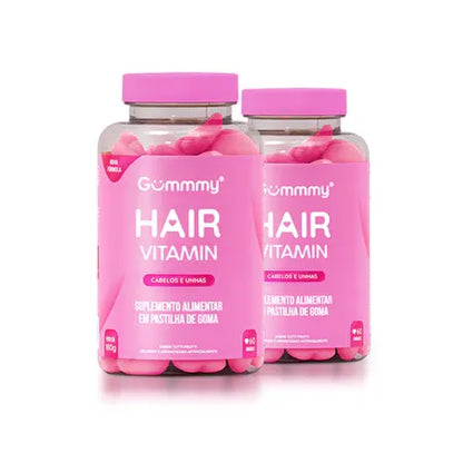 Kit 2 Gummy Hair Suplemento Vitamina Para Cabelo E Unhas Em Goma