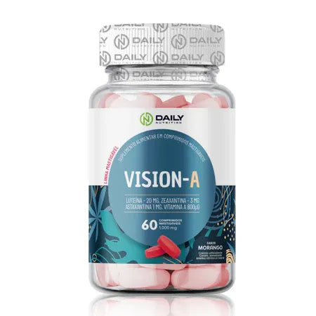 Vision A Daily Nutrition Suplemento para Saúde Ocular com Luteína, Zeaxantina e Astaxantina