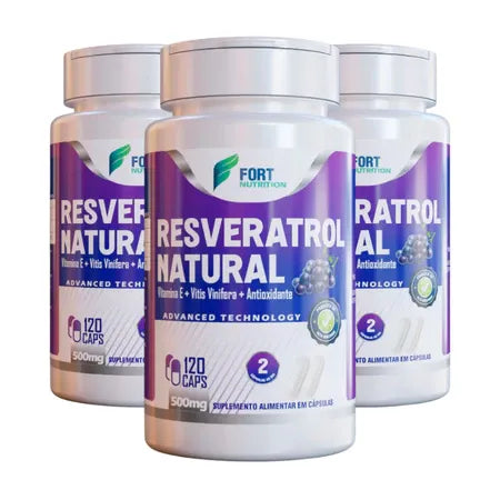 RESVERATROL Natural 20 Capsulas 500Mg Trans Resveratrol