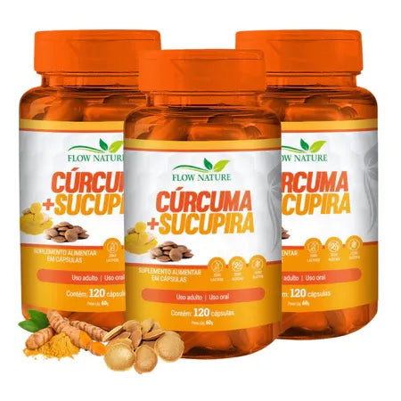 Cúrcuma Com Sucupira 120 Cápsulas de 500 mg