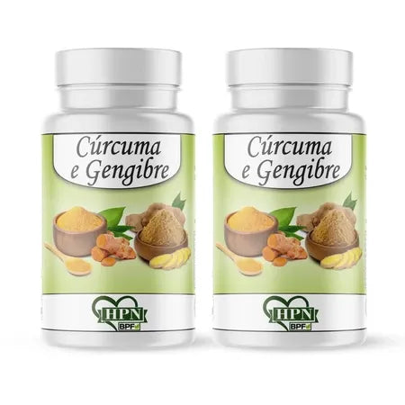 Açafrão da Terra + Gengibre 180 Cápsulas Suplemento Vida Saudável