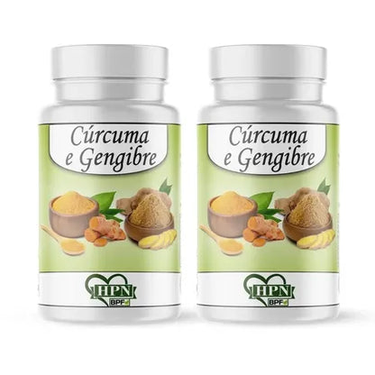 Açafrão da Terra + Gengibre 180 Cápsulas Suplemento Vida Saudável