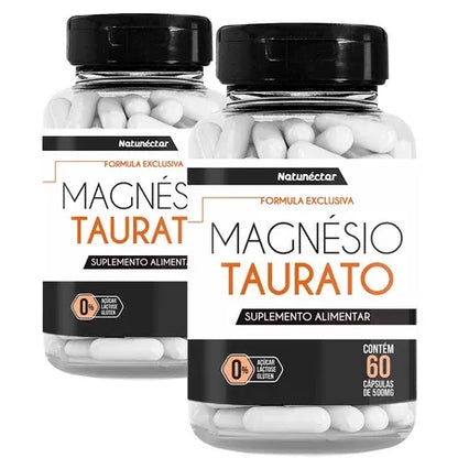 Magnésio Taurato Natural 120 Capsulas 500mg